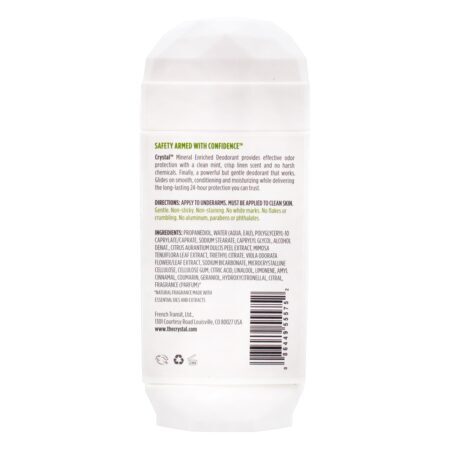 24 Vara de desodorante enriquecida mineral injetável contínua Hr recentemente cunhada - 2.5 oz. Crystal Body Deodorant - Imagem 2