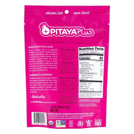 Pó liofilizado do fruto orgânico do dragão - 4 oz. Pitaya Plus - Image 2