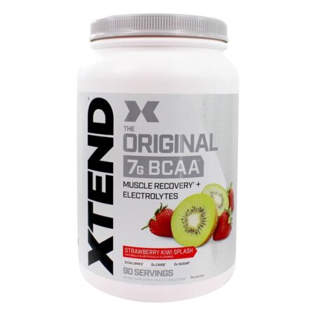 Xtend The Original BCAA Muscle Recovery + Eletrólitos em Pó 90 Porções Kiwi de Morango Splash - 2.78 lb. Scivation