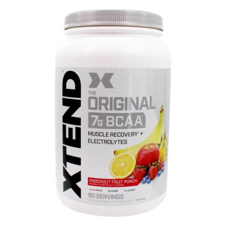 Xtend The Original BCAA Recuperação Muscular + Eletrólitos em Pó 90 Porções de Punch Fruit - 2.68 lb. Scivation