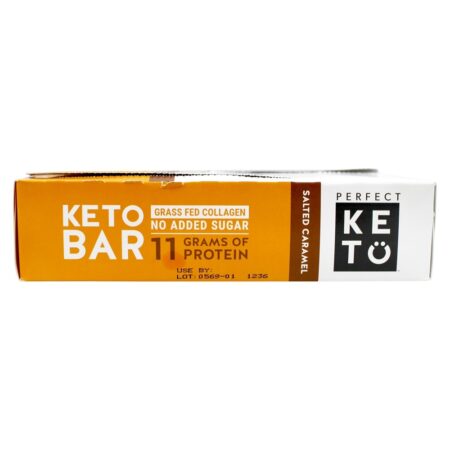 Keto Bars Box Caramelo Salgado - 12 Barras Perfect Keto - Image 3