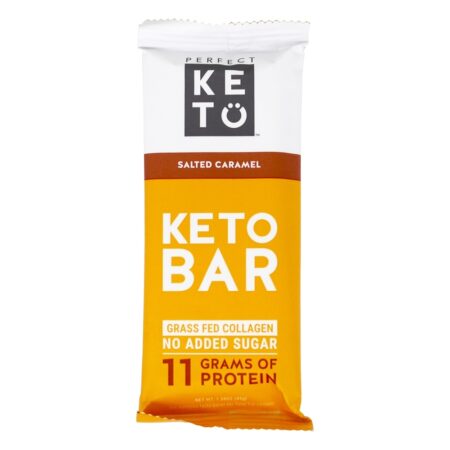 Keto Bars Box Caramelo Salgado - 12 Barras Perfect Keto - Image 4