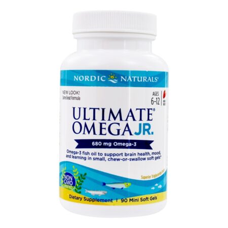 Omega Morango de Fórmula Júnior 680 mg . - 90 Mini cápsulas gelatinosas Nordic Naturals - Image 2