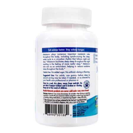 Melatonina Gummies Frescor Suportado para o Sono Saudável 1.5 mg . - 60 Gummies Nordic Naturals - Image 3