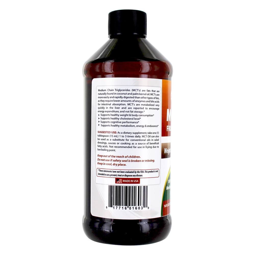 Suporte de MCT Oil from Coconut Weight Management - 16 fl. oz. Best Naturals - Imagem 3