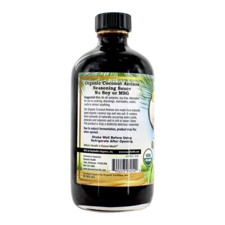 Molho de Tempero Orgânico de Coco Aminos - 8 fl. oz. Dynamic Health - Image 3