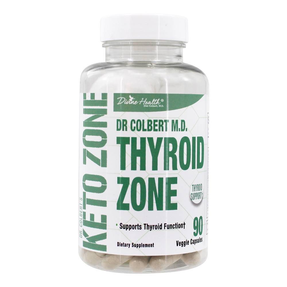 Zona de Tiróide Keto Zone do Dr. Colbert - 90 Cápsula (s) vegetal (s) Divine Health