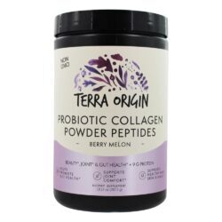 Pó de colágeno probiótico Peptides Berry Melon - 10.14 oz. Terra Origin