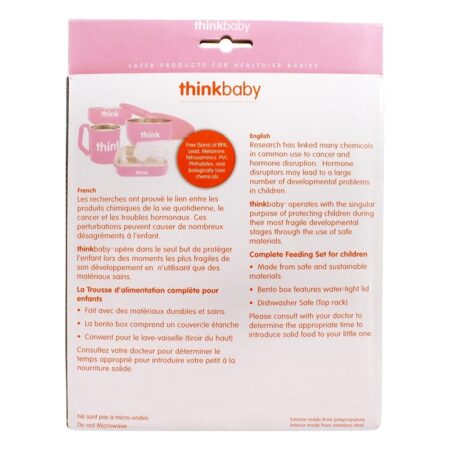O Completo BPA-Free Feeding Set Rosa - 1 conjunto (s) Thinkba - Imagem 4