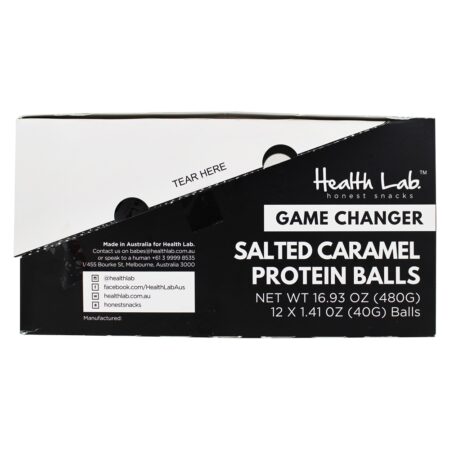 Caixa De Bolas De Proteína Caramelo Salgado - 12 Ball (s) Health Lab - Image 3