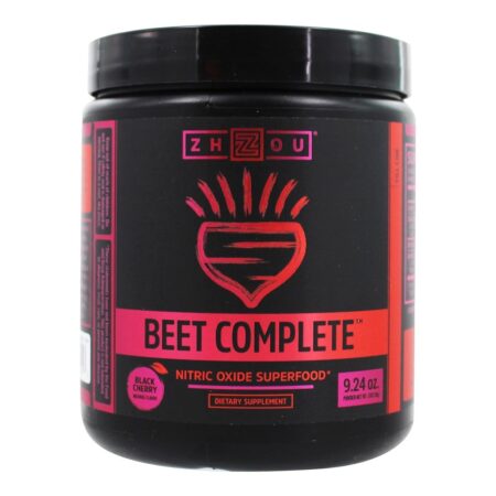 Beterraba Completa Óxido Nítrico Superalimento Pó Preto Cereja - 9.24 oz. Zhou