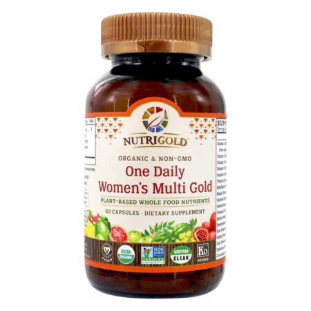 Um dia inteiro Multi-Nutrientes Nutricionais Baseados em Plantas de Ouro Feminino - Cápsulas 60 Nutrigold