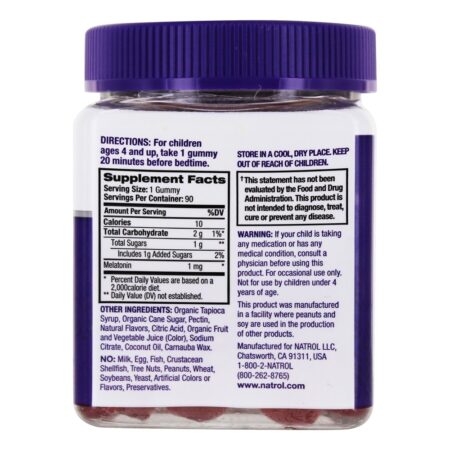 Crianças Melatonina Gummies Sleep Support Berry - 90 Contagem Natrol - Image 2