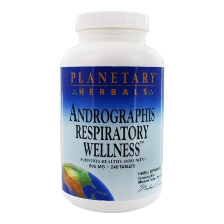 Andrographis Respiratory Wellness Imune Support 895 mg . - 240 Tablets Planetary Herbals