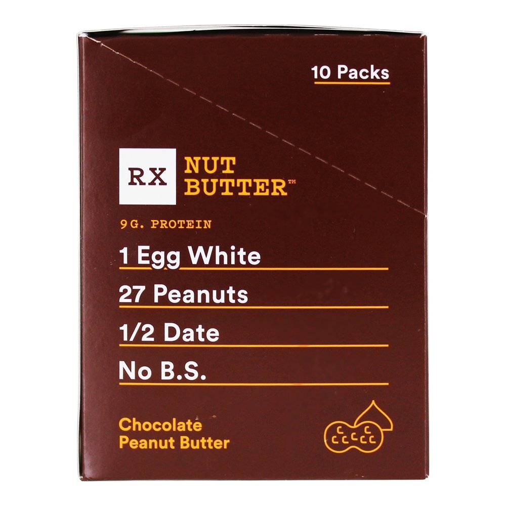 Manteiga De Amendoim, Nozes, Proteína, Spread Box, Chocolate - 10 Pacote (s) RXBAR - Imagem 3
