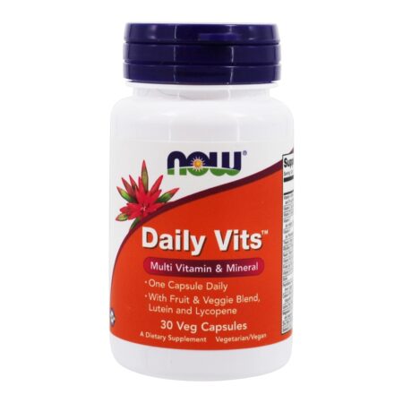 Daily Vits Multi Vitamina & Fórmula Mineral - 30 Cápsula (s) vegetal (s) NOW Foods