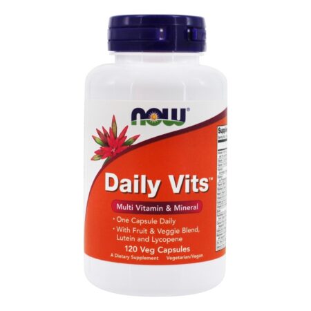 Daily Vits Multi Vitamina & Fórmula Mineral - 120 Cápsula (s) vegetal (s) NOW Foods