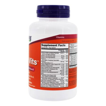 Daily Vits Multi Vitamina & Fórmula Mineral - 120 Cápsula (s) vegetal (s) NOW Foods - Image 2