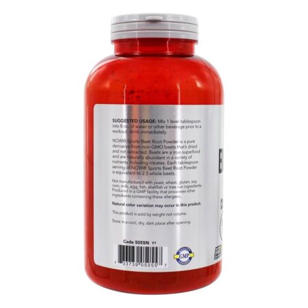 Now Sports Beet Root Powder - 12 oz. NOW Foods - Image 3