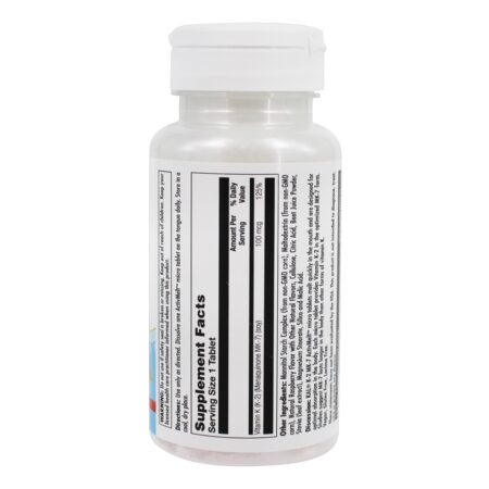 Vitamina K2 MK-7 Suporte ósseo Fórmula Framboesa 100 mcg. - 60 Micro Tablets Kal - Image 2