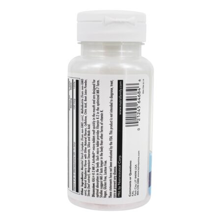 Vitamina K2 MK-7 Suporte ósseo Fórmula Framboesa 100 mcg. - 60 Micro Tablets Kal - Image 3