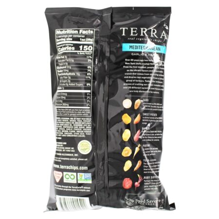 Chips de vegetais reais Mediterrâneo exótico alho e ervas - 5 oz. Terra - Image 2