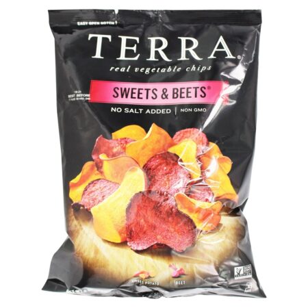 Real Vegetable Chips Doces e Beterrabas Sem Sal Adicionado - 6 oz. Terra