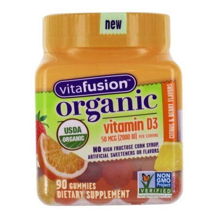 Vitamina Orgânica D3 Citrus & Berry 50 mcg. - 90 Gummies Vitafusion