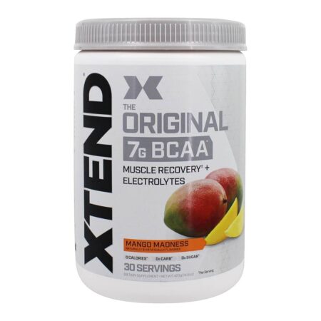 Xtend The Original BCAA Recuperação Muscular + Eletrólitos em Pó 30 Servings Mango Madness - 14.8 oz. Scivation