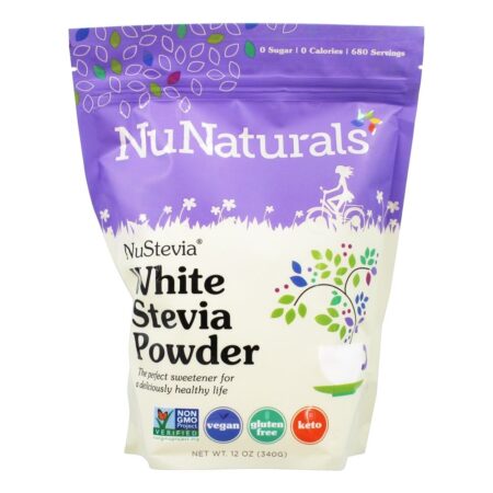 Nustevia Branco Stevia Pó - 12 oz. NuNaturals