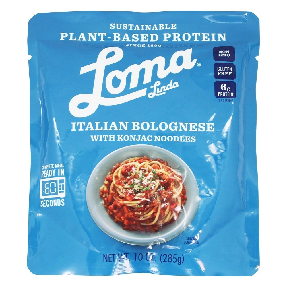 Bolonhesa italiana vegana com macarrão Konjac - 10 oz. Loma Linda