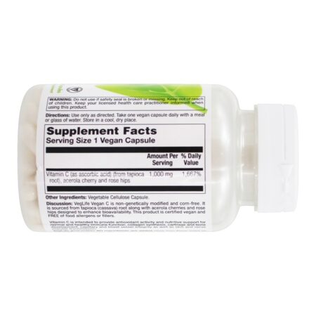 Fonte de raiz de tapioca vegana com vitamina C 1000 mg . - Cápsulas Vegan 90 VegLife - Imagem 2