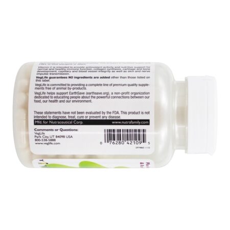 Fonte de raiz de tapioca vegana com vitamina C 1000 mg . - Cápsulas Vegan 90 VegLife - Imagem 4