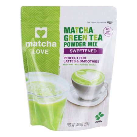 Mistura De Pó De Chá Verde Adoçado - 8 oz. Matcha Love