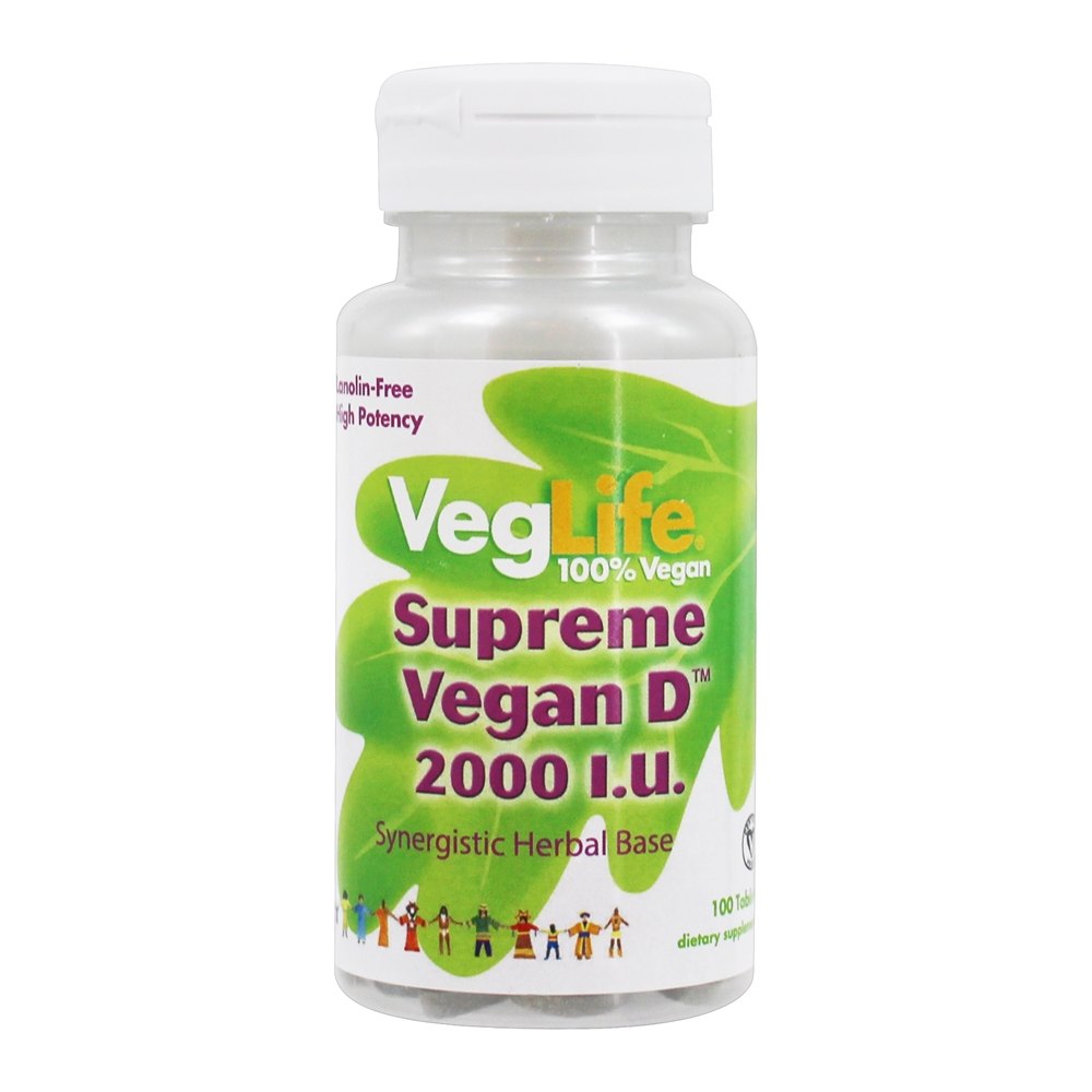 Vitamina D Suprema Vegana 2000 IU - 100 Tablets VegLife