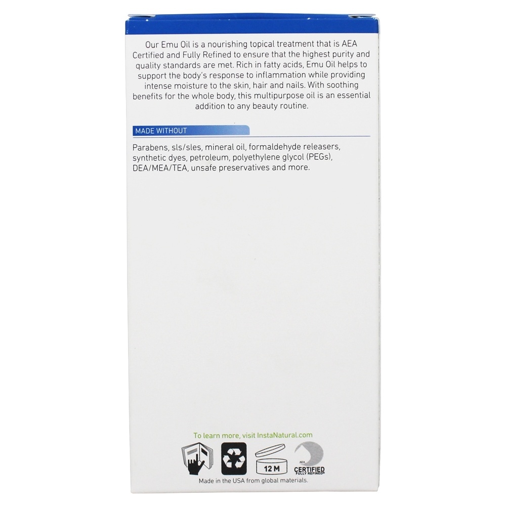 Hidratante multiuso de óleo de ema - 4 fl. oz. InstaNatural - Imagem 4