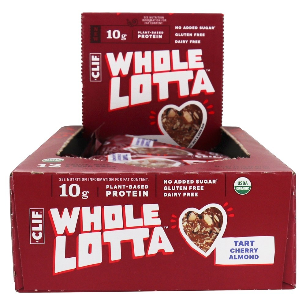 Whole Lotta Frutas Orgânicas, Nozes & Semente Bares Caixa Tart Cherry Amêndoa - 12 Barras Clif Bar