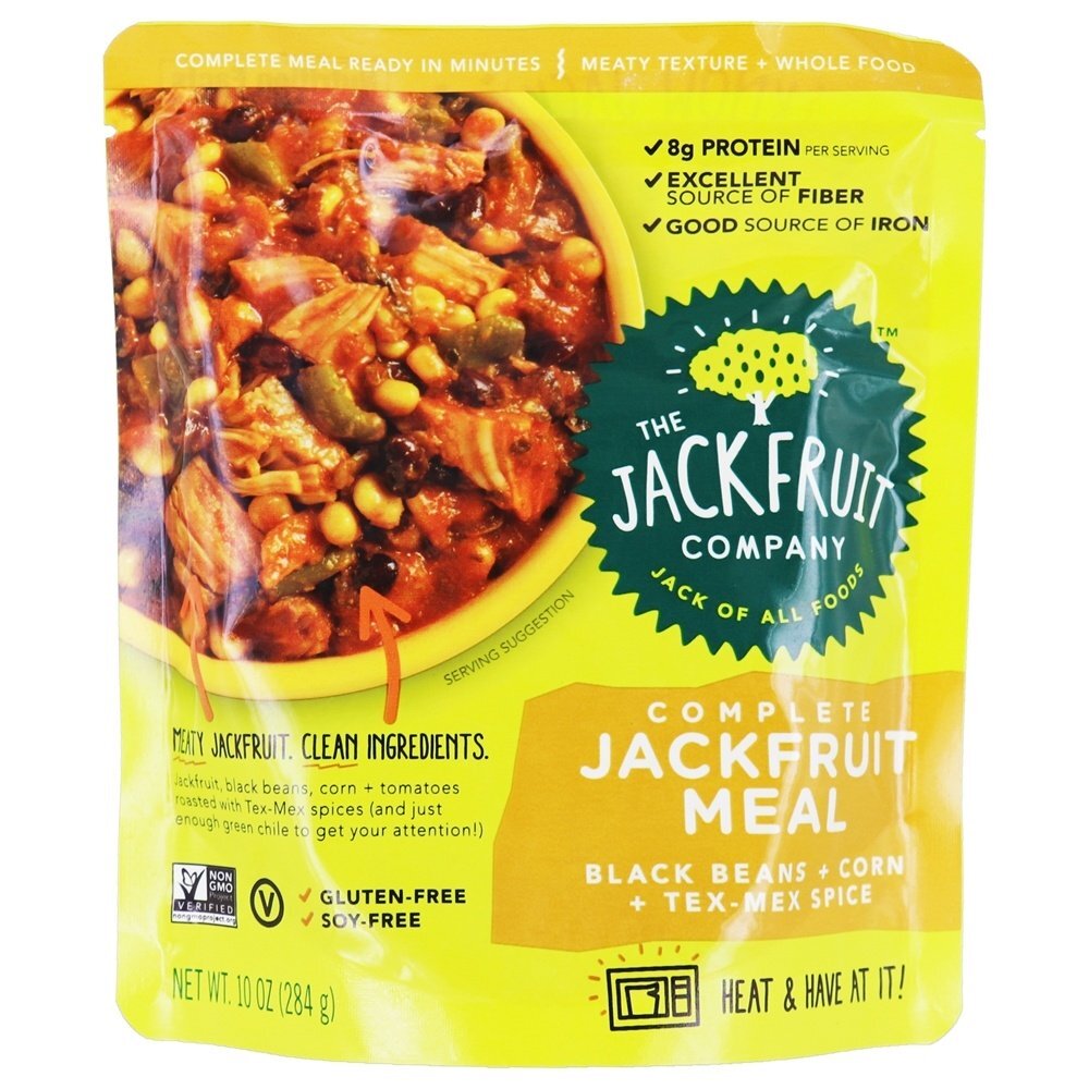Refeição completa de Jackfruit Black Beans + Milho + Tex-Mex Spice - 10 oz. The Jackfruit Company