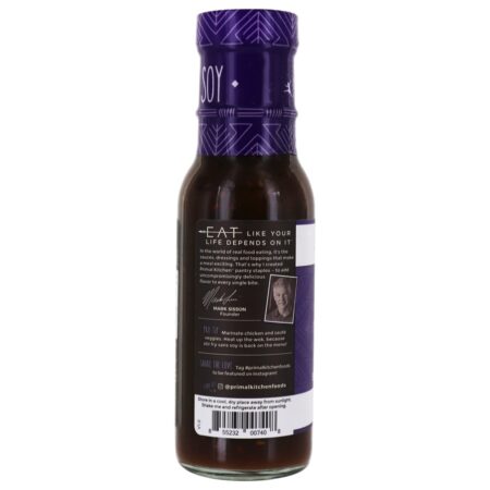 Sem molho de soja Teriyaki e marinada - 8.5 oz. Primal Kitchen - Image 3