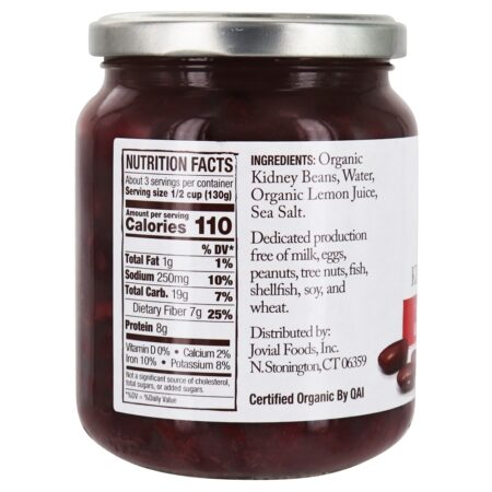 100 % de Feijão Vermelho Orgânico - 13 oz. Jovial Foods - Image 2