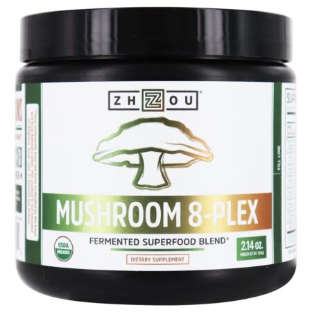 Mistura de Superalimento Fermentado com Cogumelos 8-Plex - 2.14 oz. Zhou