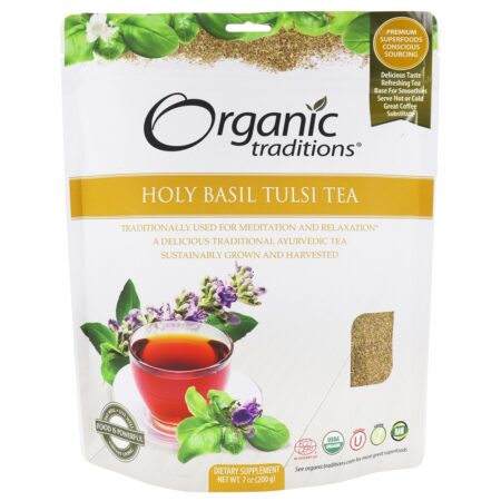 Chá Basil Santo Tulsi - 7 oz. Organic Traditions