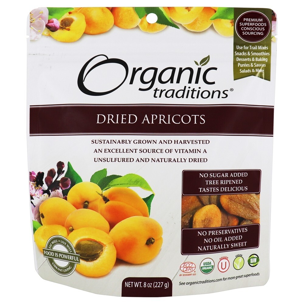 Damascos secos - 8 oz. Organic Traditions