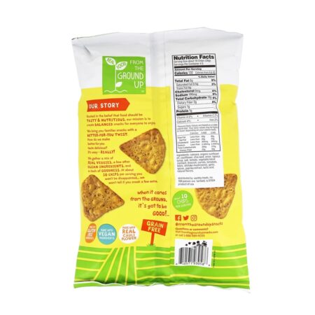 Tortilha de couve-flor Chips Nacho - 4.5 oz. From the Ground Up - Image 3