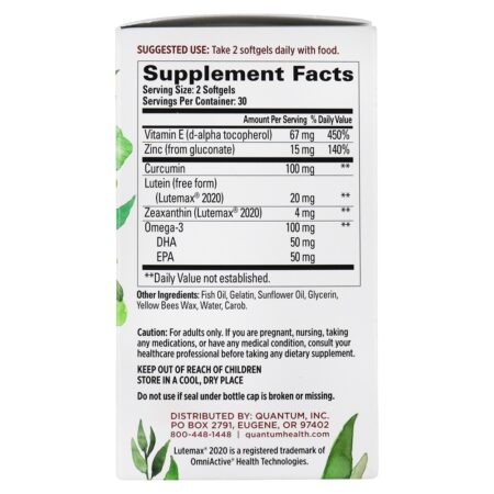 Olho Azul Digital Health Support - 60 Softgels Quantum Health - Imagem 3