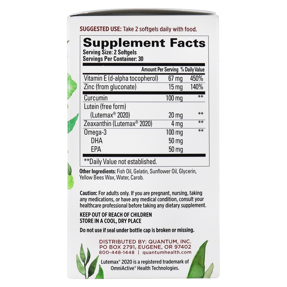 Olho Azul Digital Health Support - 60 Softgels Quantum Health - Imagem 3