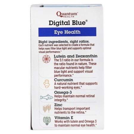 Olho Azul Digital Health Support - 60 Softgels Quantum Health - Imagem 4
