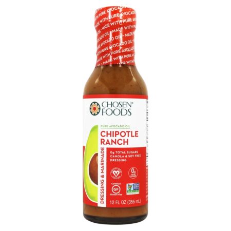 Pure Molho de Óleo de Abacate & Marinade Chipotle Ranch - 12 fl. oz. Chosen Foods