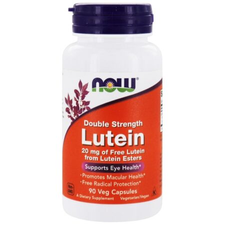 Olho de luteína de dupla força Health Support 20 mg . - 90 Cápsula (s) vegetal (s) NOW Foods