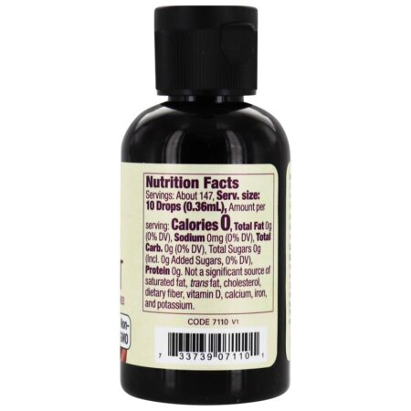 Adoçante Líquido com Fruta Zero Calorie Organic Chocolate - 1.8 fl. oz. NOW Foods - Image 2